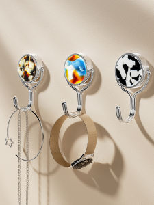 Strong Load Bearing Adhesive Hook Stainless Steel Wall Mounted Bathroom Kitchen Storage Organizer No Trace Sticky Wall Hook