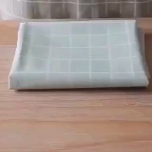 DRHL0239 Taplak Meja Motif Kotak Alas Meja Anti Air Anti Minyak Minimalis