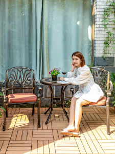 HEIFAN | Outdoor Elegant Cast Aluminum Table and Chairs