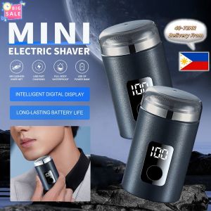DazHom 【Local Delivery】CURTLEAD Portable Mens Rechargeable Shaver With Indicator For A Smoother Shave Convenient Mini Electric Razor Across Borders Shaving Tool For Smooth Clean