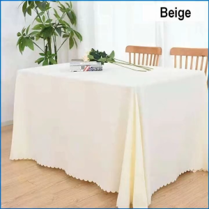 Table Cloth Purity Color Pastoral Premium Quality tablecloth / The material is Polyester Chemical Fiber Not Waterproof