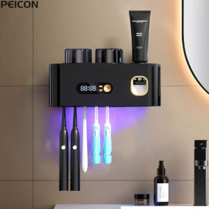 Máy Tiệt Trùng Bàn Chải Đánh Răng Không Dây Di Động UV Có Thể Sạc Lại Giá Đỡ Máy Sấy Bàn Chải Đánh Răng Điện Gắn Tường Để Đảm Bảo Vệ Sinh Răng Miệng