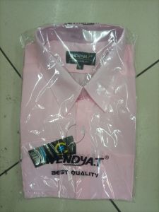 Wendya.T Kemeja Formal reguler Warna Baby Pink✓Kemeja Pria Polos Lengan Panjang