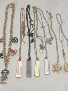 Phong Cách Châu Âu Đánh Dấu Chữ Nhỏ Giọt Men Đơn Giản Cá Tính Đa Năng Vòng Đeo Cổ Cho Nữ Độc Đáo Thiết Kế Phụ Kiện Trang Sức Thời Trang