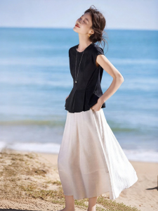 MOHANYIMEI | Two-piece Outfit Knit T-shirt and Skirt Set
