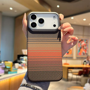 Carbon Fiber Colorful Matte Phone Case for iPhone 17 Air 16 15 14 Plus 13 12 Pro Max Ultra Thin Slim Shockproof Hard PC Cover