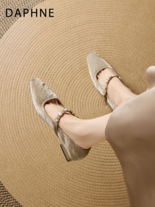 Daphne | Chunky Heel Rhinestone Mary Jane Shoes