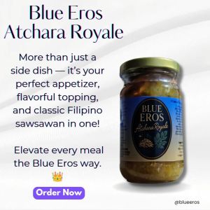 Blue Eros Atchara Royale | 220ml Glass Jar | Authentic Filipino Gourmet Atchara | Sweet and Tangy Pickled Papaya