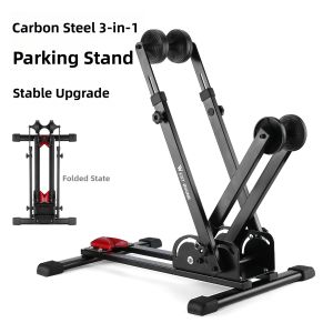 West Biking | Foldable Dual-Bar Bike Stand for Road and Mountain Bikes