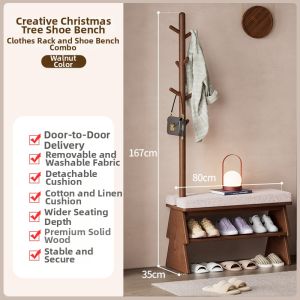 DONGMU | Bench with Coat Rack and Shoe Storage
