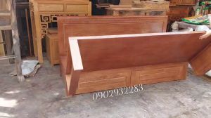 Ghế sofa giường gấp gỗ sồi hất liệu gỗ sồi nga 100% gỗ tự nhiên độ bền trên 20 năm