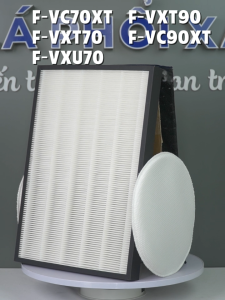Màng lọc tương thích máy Panasonic F-VC70XT F-VXT70 F-VXU70 F-VXT90 F-VC90XT - Màng lọc hepa  - Tấm lọc không khí