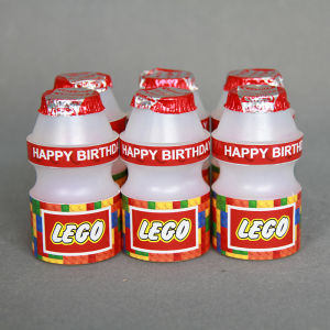 Building Block Toy Theme Baby Birthday Party Scene Layout Tablecloth Paper Pallet Paper Cup Hanging Flag Balloon Poster Decoration