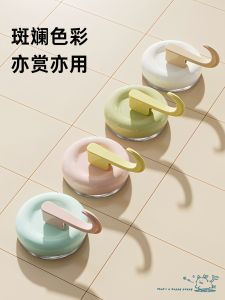 Powerful Vacuum Hook Strong Load Bearing Kitchen Bathroom Towel Suction Hook No Drilling Needed Stick on Wall Storage Organizer