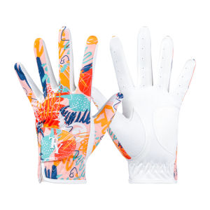 TY | Womens Ethnic Graffiti Print Breathable Anti-Slip Sports Microfiber Golf Gloves 1 Pair