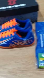 KIDZTUBS Sepatu Futsal Anak Paket Komplit Sepatu Futsal Tas Skin Deker Kaos Kaki Usia 6-10 Tahun Size 28 29 30 31 32 33 34 35 36 37 KDZ1709011525