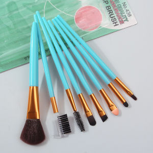 Bộ Cọ Trang Điểm 8 Món - Cọ Má Hồng Phấn Mắt Che Khuyết Điểm Cọ Mi Và Cọ Chân Mày Bao Bì Giấy Cứng Chất Liệu Nhựa