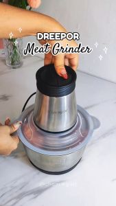 Multifunctional electric stainless steel meat grinder 2L vegetable grinder food processor