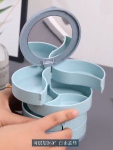 4 Lapis Box Penyimpanan Aksesoris Berputar