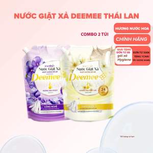 Nước Giặt Xả Deemee 2L Chính Hãng – Thơm Lâu Dịu Nhẹ An Toàn Cho Da Nhạy Cảm – Dùng Cho Máy Giặt Cửa Trước & Cửa Trên