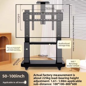 BESSGROUP | Movable Rolling TV Stand 43-75 inch