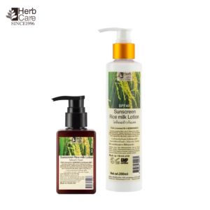 เฮิร์บแคร์โลชั่นนมข้าวกันแดด (Herb care) Sunscreen Rice Milk Lotion 100 ml. / 200 ml.