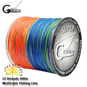 Saltwater Fishing Line X12 Strands Braided Line 1500M 1000M 500M 300M 25-220LB Multifilament PE Fishing 0.15-1.05mm 12Strands