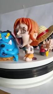 Bandai | Chibi Big-Headed Luffy One Piece GK Sitting Pose Zoro Chopper Enel Empress Action Figures Anime Toys Decorations Gifts In Stock