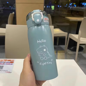 Smart Temperature Display Insulated Straw Cup High Aesthetic Value Childrens Water Bottle Kindergarten School Special Water Jug