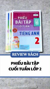 Sách - Combo Phiếu Bài Tập Cuối Tuần Toán + Tiếng Việt + Tiếng Anh Lớp 2 (35 Tuần Học) (Bộ 3 Cuốn) - MEGA - Newshop