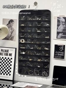 Hộp Trang Sức Đa Chức Năng Nhiều Ô Trang Sức Dây Chuyền Nhẫn Treo Tường Túi Đựng Đồ Phụ Kiện Tóc Dây Buộc Tóc Kệ Để Đồ Sắp Xếp Trên Tường