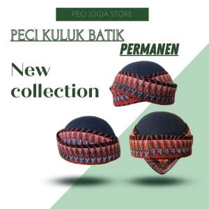 Peci kuluk batik permanen anak dan dewasa bisa cod