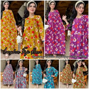 Daster Fuji Longdress Jumbo Lengan Panjang LD 120: Daster Berkualitas Tinggi