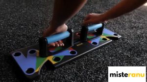 Pushup Board Rack Fitness Exercise Training 9 in 1 System Complete Set with Rubber Grip Foldable