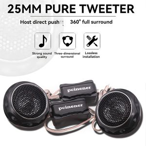 Car Speaker 2pcs 140W T280 High Efficiency Mini Dome Car Tweeter Speakers for Car Audio System