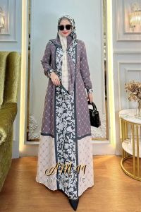 gamis set hijab produk Amore by ruby edisi annemarie 11 gamis+ hijab
