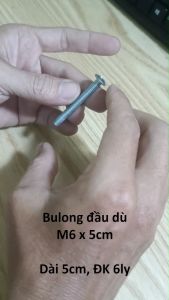 [Kèm tán + Long đền] Bulong gỗ đầu dù M6 x 50mm đường kính 6 ly dài 5cm kèm tán 10 ly và long đền. Do shop có xưởng gỗ ... các bulong này shop đặt gia công riêng nên chất lượng đảm bảo.