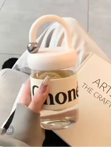 Portable Glass Cup with Handle Glass Material Handheld Design Factory Direct Sales Kitchenware & Tableware Drinkware Cups Mugs & Saucers