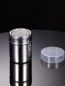 PDM 304 Stainless Steel Chocolate Shaker Cocoa Powder Sifter Coffee Powder Sifter with Lid Cocoa Duster