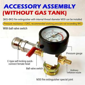 EELHOE | [NM]Small Air Tank Pressure Adapter Fire Extinguisher Conversion Air Pump Portable Mobile Air Compressor Accessories[NM]