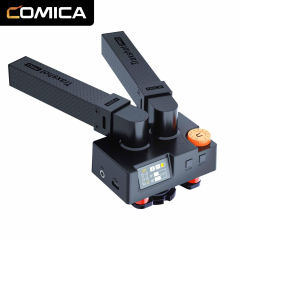 Comica Traxshot Pro Microphone 3 Pickup Modes IPS Digital Output 22H Life All in one Video Microphone for Camera iPhone Android PC- Ideal for Video Recording Vlogging and Interview