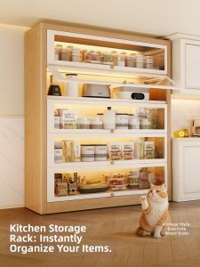 MEISD | Steel-wood Multipurpose Kitchen Cabinet