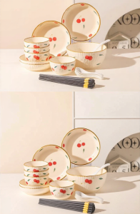 Yomerto | Underglaze Ceramic Dinnerware Set
