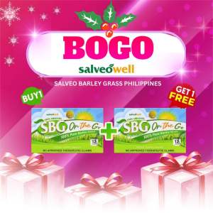 [Xmas Promo Buy 1 Get 1] Original Salveo Barley Grass SBG On-The-Go (12 Sachets per box)