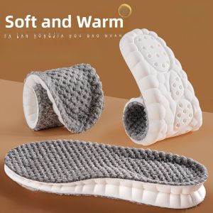 LINGMIAO | Warm Wool Lined Thick Cushioning Cotton Insoles for Men and Women