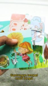 Gantungan Hook Karakter Motif Random 10 Pcs Tempel Dinding Pengait Hanger Wall Magic Kait TYG-200-1