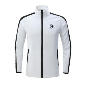 Federer Tennis Outfit 2024 Autumn Winter Mens Knitted Zipper Stand Collar Sweater Womens Sports Fitness Fans Supplies