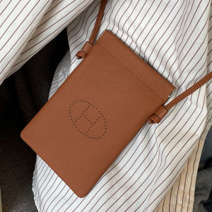 Leather Mobile Phone Bag Mini Small Crossbody Womens Summer Lightweight New Style Sweet Lady Style Head Layer Cowhide