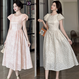 Happy Diva Womens Dresses Pink Apricot Lace Dress Casual Dresses Formal Party Evening Dresses Wedding Dresses Student Graduation Ceremony Dresses 45147