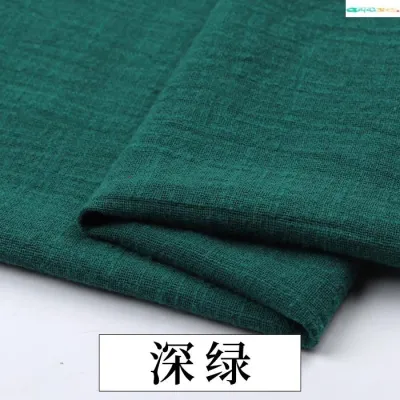 ZHENTAIYUAN | Solid Color Retro Hemp Fabric